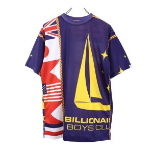 ビリオネアボーイズクラブ 総柄 半袖 Tシャツ M パープル系 Billionaire Boys Club メンズ