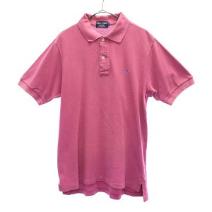 フレッドペリー 日本製 半袖 ポロシャツ L ピンク FRED PERRY 鹿の子地 メンズ