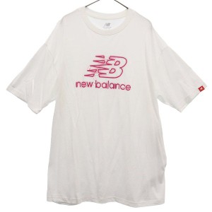 未使用 ニューバランス 半袖 Tシャツ M ホワイト NEW BALANCE レディース