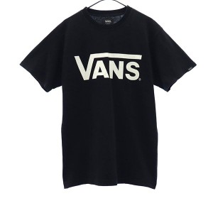 バンズ プリント 半袖 Tシャツ S ブラック VANS メンズ