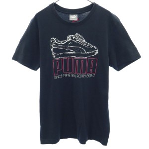 プーマ プリント 半袖 Tシャツ M ブラック PUMA メンズ