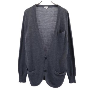 ポールスミス ウール 長袖 ニット カーディガン L グレー Paul Smith メンズ