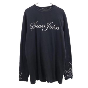 ショーンジョン 長袖 Tシャツ L ブラック系 Sean John ロンT メンズ