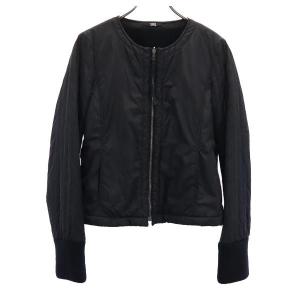 HUGOBOSS ヒューゴボス　ジップアップジャケット　ブルゾン　裏地ボア　S HUGO BOSS ヒューゴボス 裏ボア ブルゾン ジップアップ 黒 L