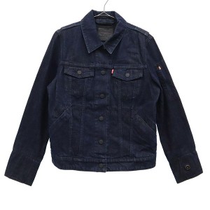 リーバイス デニムジャケット S ネイビー Levi’s JACQUARD ジージャン レディース