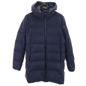 ユニクロ シームレス ダウンジャケット L ネイビー UNIQLO +J 211-173398 レディース