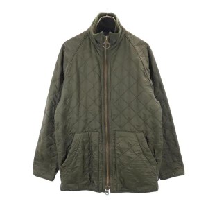 バブアー キルティングジャケット S グリーン系 Barbour 裏フリース メンズ