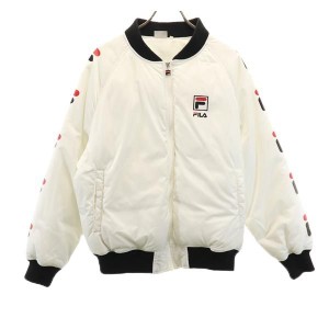 フィラ バックプリント 中綿ジャケット S ホワイト系 FILA メンズ