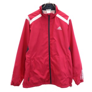 アディダス ジップジャケット M ピンク系 adidas 裏メッシュ メンズ