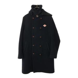 ✨極美品✨完売DANTON ウールモッサー ダブルボタンコート ネイビー L 美品】 DANTON ダントン フード付きモッサーコート XL ネイビー