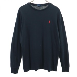 ポロバイラルフローレン 長袖 Tシャツ S 黒 Polo by Ralph Lauren ロンT メンズ