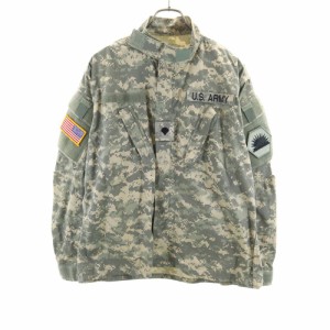 アメリカ軍 00s デジカモ カモフラージュ柄 ミリタリージャケット M カーキ系 US ARMY メンズ