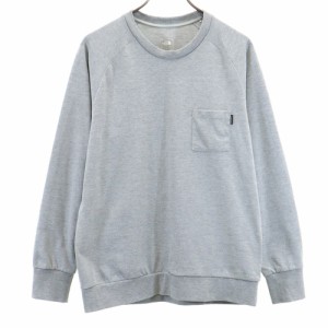 ノースフェイス NT11861 アウトドア 長袖 Tシャツ M グレー THE NORTH FACE メンズ