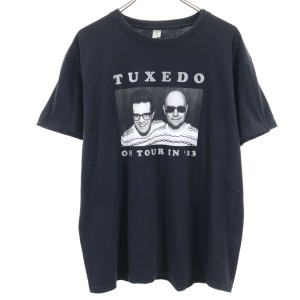 ギルダンソフトスタイル 半袖 Tシャツ XL ブラック GILDAN soft style TUXEDO ライブツアーTシャツ メンズ