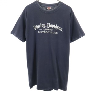 ハーレーダビッドソン プリント 半袖 Tシャツ M ブラック HARLEY DAVIDSON メンズ