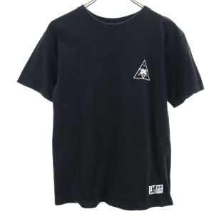 ハフ × FELIX コラボ 両面プリント 半袖 Tシャツ S ブラック HUF メンズ