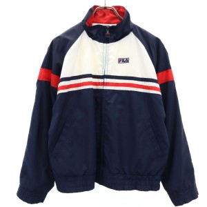 フィラ 90s オールド ナイロンジャケット L ネイビー FILA メンズ