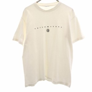 ボルコム プリント 半袖 Tシャツ L ホワイト系 VOLCOM メンズ