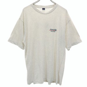 モンベル 日本製 アウトドア バックプリント 半袖 Tシャツ XL グレー mont-bell メンズ