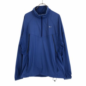 ナイキ 長袖 アノラックパーカー XL ブルー NIKE プルオーバー メンズ