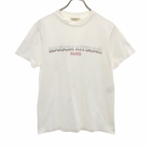 メゾンキツネ 半袖 Tシャツ S ホワイト系 MAISON KITSUNE メンズ