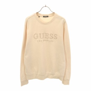 ゲス 長袖 トレーナー M ベージュ系 Guess スウェット メンズ