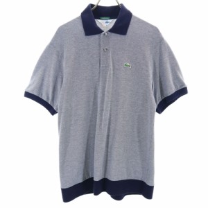 シュミーズラコステ 半袖 ポロシャツ 5 ネイビー系 CHEMISE LACOSTE 鹿の子地 メンズ