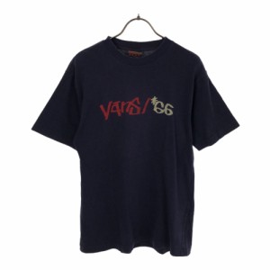 バンズ プリント 半袖 Tシャツ M ネイビー VANS メンズ