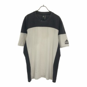 アディダス 半袖 Tシャツ ホワイト×ブラック adidas メンズ