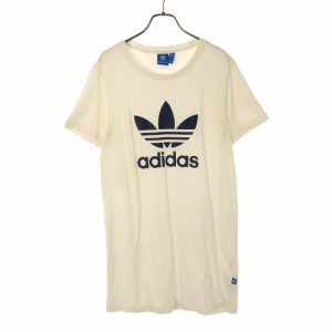 アディダス トレフォイルロゴ ロゴプリント 半袖 Tシャツ L ホワイト adidas メンズ