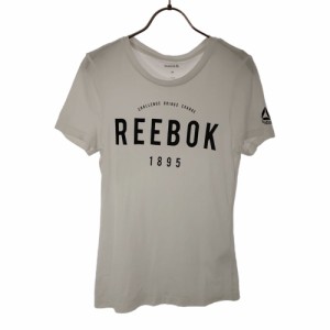 リーボック プリント 半袖 Tシャツ M ホワイト Reebok レディース