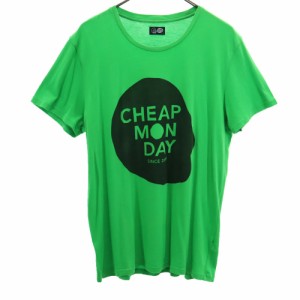 チープマンデー 半袖 Tシャツ L グリーン CHEAP MONDAY メンズ