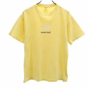 モンベル アウトドア 半袖 Tシャツ S イエロー mont-bell メンズ