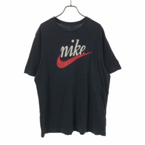 ナイキ ロゴプリント 半袖 Tシャツ XXL ブラック NIKE ビッグサイズ The Nike Tee メンズ