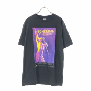 クイーン ボヘミアンラプソディー プリント 半袖 Tシャツ L ブラック Queen メンズ