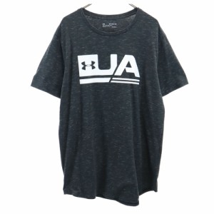 アンダーアーマー 半袖 Tシャツ 3XL チャコールグレー UNDER ARMOUR ビッグサイズ メンズ