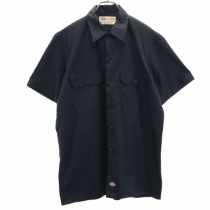 ディッキーズ 半袖 ワークシャツ M ブラック Dickies メンズ