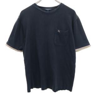 BURBERRY LONDON バーバリー ロンドン 黒 ブラック 半袖 ポロシャツ 