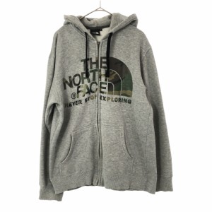 新品 THE NORTH 面倒い FACE ノースフェイス パーカー L グレー