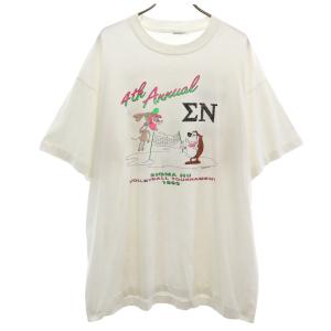 OLD オールド 90s 1993年 バレーボール 半袖 Tシャツ ホワイト シングルステッチ メンズ
