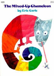 ごちゃまぜカメレオン（英語絵本）THE MIXED-UP CHAMELEON　エリック・カール　0〜4歳　ソフトカバー　はらぺこあおむし　しかけ絵本