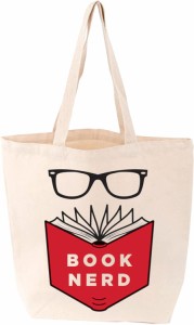 TOTE BAG(トートバック):BOOK NERD　エコバック　GIBBS SMITH　ギブス・スミス　アメリカ製　天然コットン