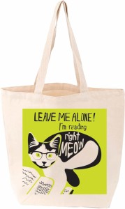 TOTE BAG(トートバック):I’M READING RIGHT MEOW　エコバック　GIBBS SMITH　ギブス・スミス　アメリカ製　天然コットン