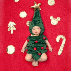 クリスマスツリー コスプレ クリスマス ツリー コスチューム 衣装 ベビー服 赤ちゃん 着ぐるみ 写真撮影用 クリスマスツリー キッズ 誕生