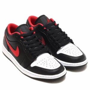 [ナイキ] エア ジョーダン 1 ロー AIR JORDAN 1 LOW ブラック/ホワイト/ファイヤーレッド 553558-063