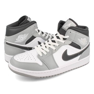 [ナイキ] AIR JORDAN 1 MID LIGHT SMOKE GREY/WHITE/ANTHRACITE 554724-078