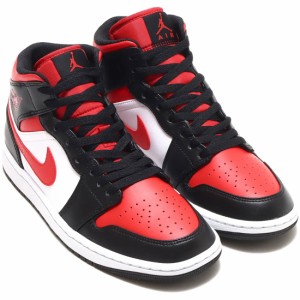 ナイキ エア ジョーダン 1 ミッド NIKE AIR JORDAN 1 MID ブラック/ファイアレッド 554724-079