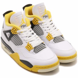 ナイキ エア ジョーダン 4 レトロ NIKE W AIR JORDAN 4 RETRO ホワイト/ビビッドサルファー/アンスラサイト/ココナッツミルク AQ9129-101