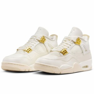 ナイキ エア ジョーダン 4 レトロ NIKE W AIR JORDAN 4 RETRO セイル/メタリックゴールド AQ9129-170