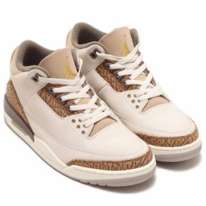 [ナイキ] エア ジョーダン 3 レトロ AIR JORDAN 3 RETRO ライトオールウッドブラウン/メタリックゴールド CT8532-102